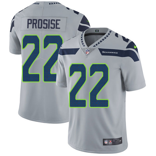 2019 Men Seattle Seahawks #22 Prosise grey Nike Vapor Untouchable Limited NFL Jersey->seattle seahawks->NFL Jersey